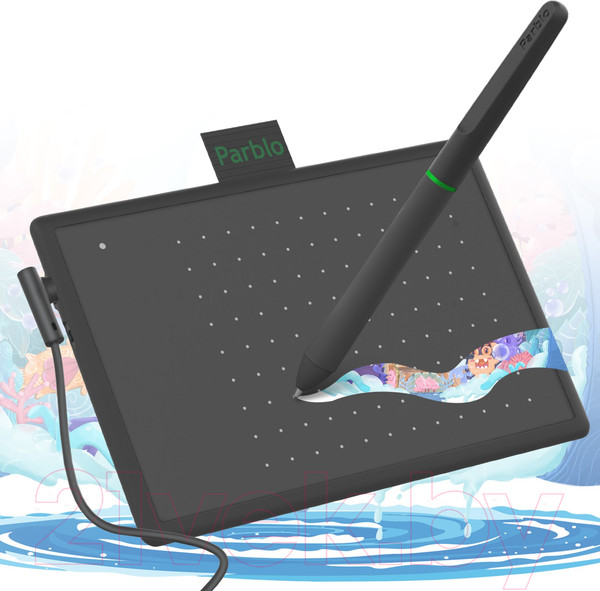 Изображение товара Графический планшет Parblo Ninos N4 (черный)