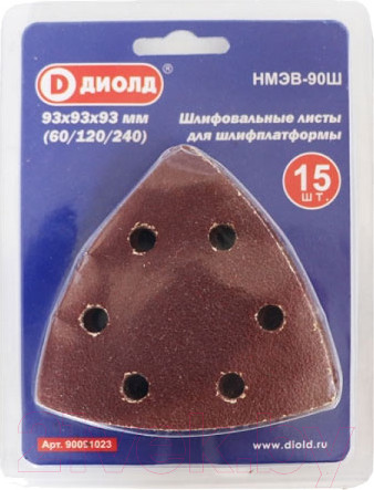 Изображение товара Набор шлифлистов Диолд НМЭВ-90Ш / 90091023