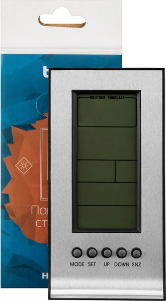 Изображение товара Метеостанция цифровая Buro H106AB (серебристый)