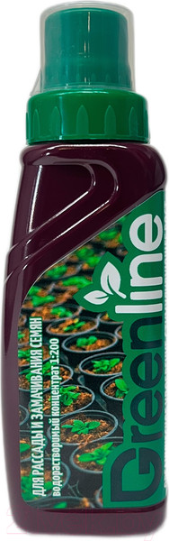 Изображение товара Удобрение GREENLINE Для замачивания семян и подкормки рассады / 006-Р-285 (285мл)
