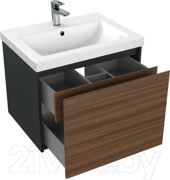 Изображение товара Тумба под умывальник Cersanit Grande 60 Como 60 / 64759 (черный орех)