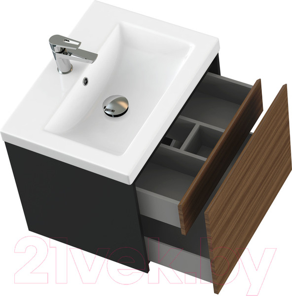 Изображение товара Тумба под умывальник Cersanit Grande 60 Como 60 / 64759 (черный орех)