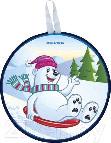 Изображение товара Санки-ледянка Mega Toys Медведь на ледянке / 15411