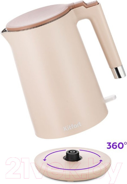 Изображение товара Электрочайник Kitfort КТ-6662-1 (бежевый)