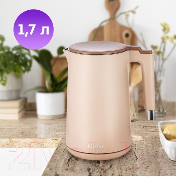 Изображение товара Электрочайник Kitfort КТ-6662-1 (бежевый)