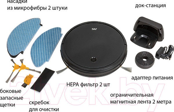Изображение товара Робот-пылесос JVC JH-VR510 (черный)