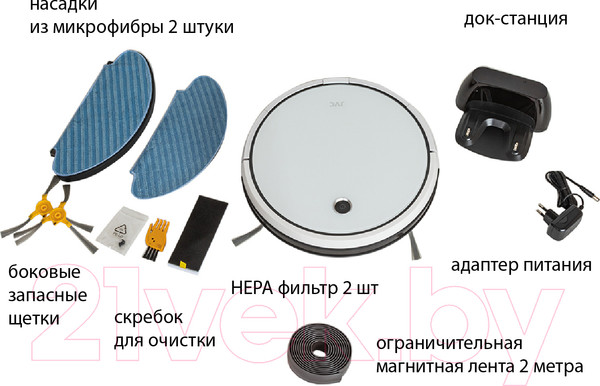 Изображение товара Робот-пылесос JVC JH-VR510 (белый)