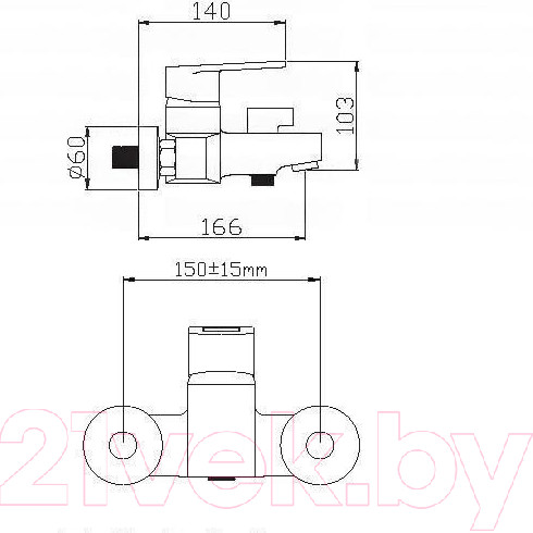 Изображение товара Смеситель Wisent WP3030
