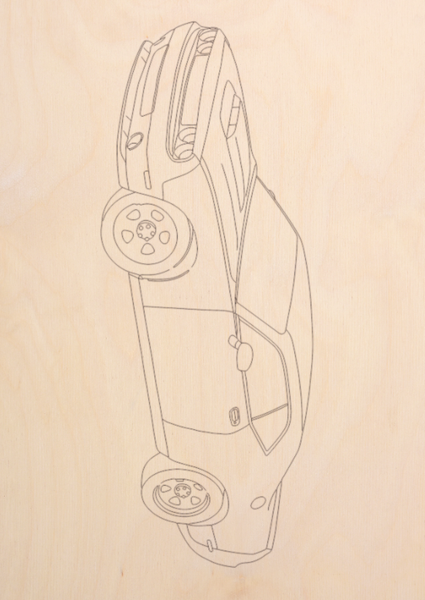 Изображение товара Набор досок для выжигания Mega Toys Машинки / МТ02628 (5шт)