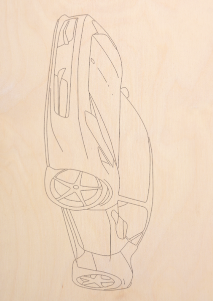 Изображение товара Набор досок для выжигания Mega Toys Машинки / МТ02628 (5шт)