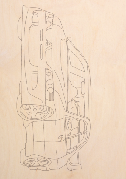 Изображение товара Набор досок для выжигания Mega Toys Машинки / МТ02628 (5шт)