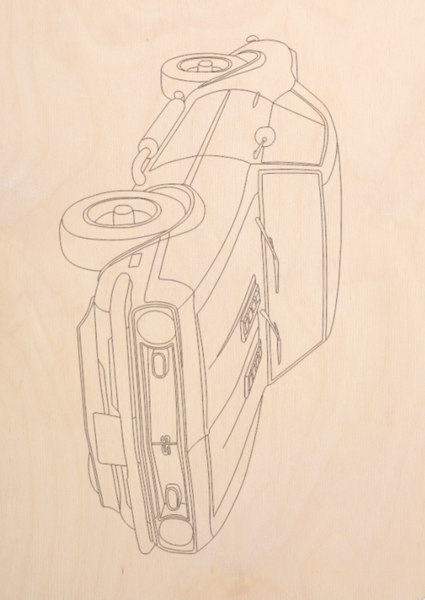 Изображение товара Набор досок для выжигания Mega Toys Машинки / МТ02628 (5шт)