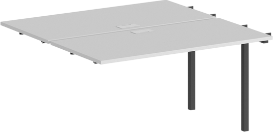 Изображение товара Комплект столов модульных Norden 120x143.8x75 / SG.214.WH.44.AN (антрацит/белый)