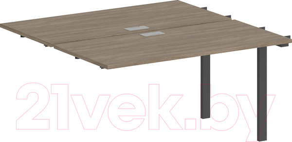 Изображение товара Комплект столов модульных Norden 120x123.8x75 / SG.211.OD.63.AN (антрацит/дуб темный)