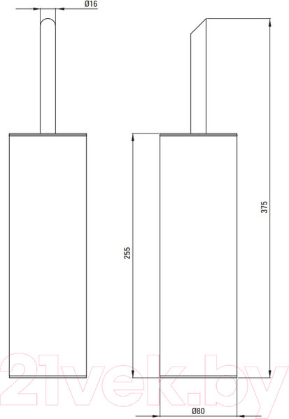 Изображение товара Ершик для унитаза Deante Silia Gold BR ADI R712