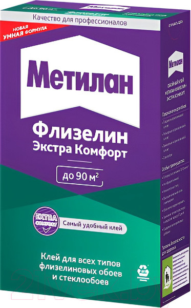 Изображение товара Клей для обоев Metylan Флизелин Экстра Комфорт (500г)