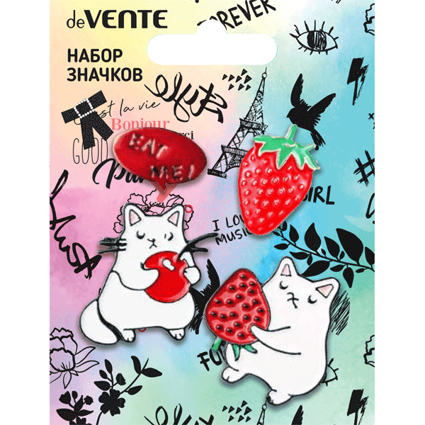 Изображение товара Набор значков deVente Cat Me! / 8092117 (4шт)