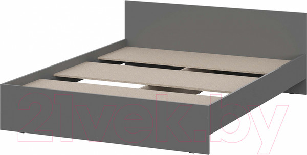 Изображение товара Двуспальная кровать Mio Tesoro Денвер 160x200 (графит серый)