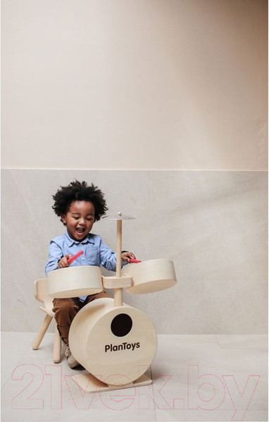 Изображение товара Музыкальная игрушка Plan Toys Барабанная установка / 6440
