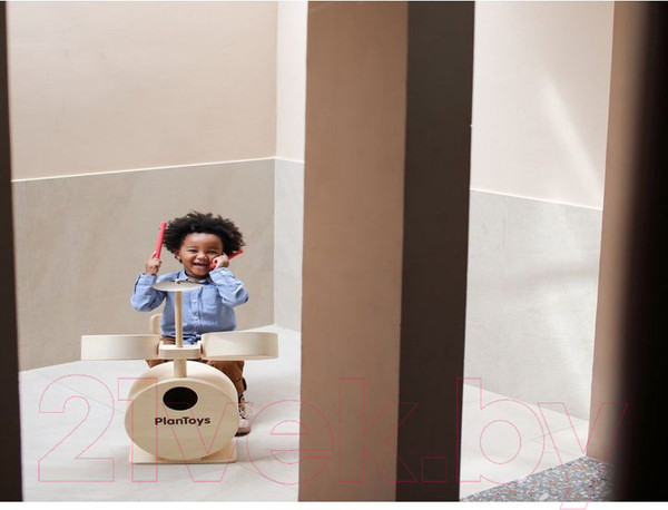 Изображение товара Музыкальная игрушка Plan Toys Барабанная установка / 6440