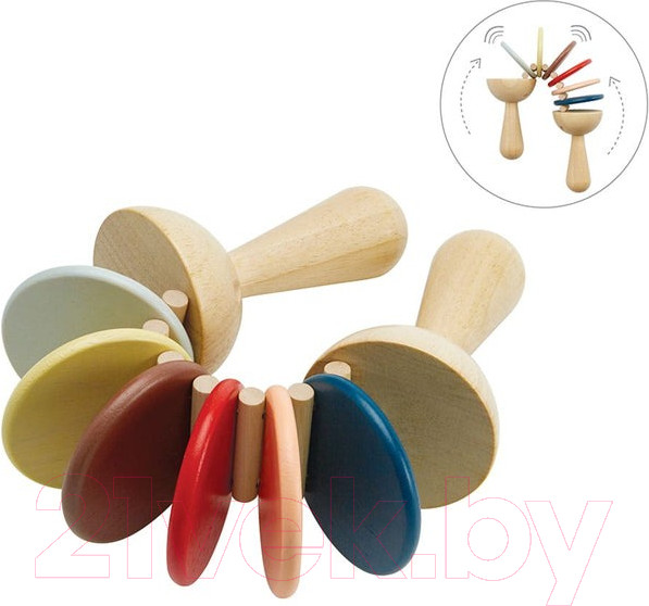 Изображение товара Музыкальная игрушка Plan Toys Трещотка / 6442