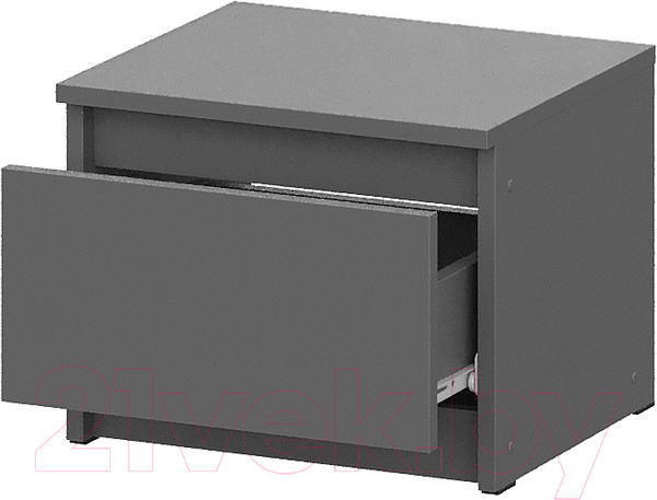 Изображение товара Прикроватная тумба Mio Tesoro Денвер (графит серый)