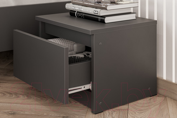 Изображение товара Прикроватная тумба Mio Tesoro Денвер (графит серый)