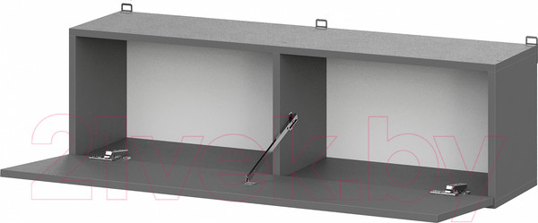 Изображение товара Шкаф навесной Mio Tesoro Денвер (графит серый)
