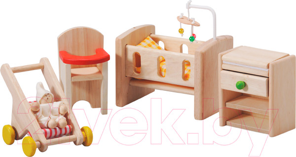 Изображение товара Комплект аксессуаров для кукольного домика Plan Toys Мебель для детской комнаты / 7329