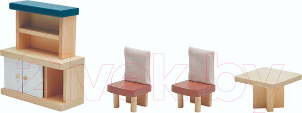 Изображение товара Комплект аксессуаров для кукольного домика Plan Toys Набор мебели для столовой / 7354