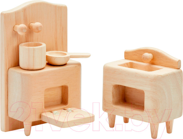 Изображение товара Комплект аксессуаров для кукольного домика Plan Toys Набор мебели для дома / 7359