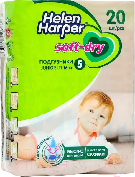 Изображение товара Подгузники детские Helen Harper Soft & Dry Junior (20шт)