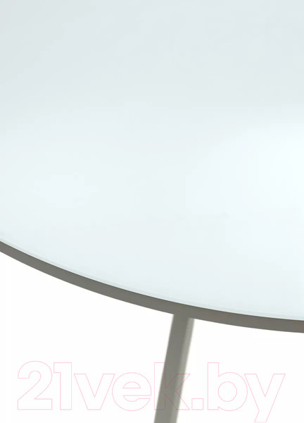 Изображение товара Обеденный стол M-City Дарио D100 / 464M05631 (белый стекло/белый)
