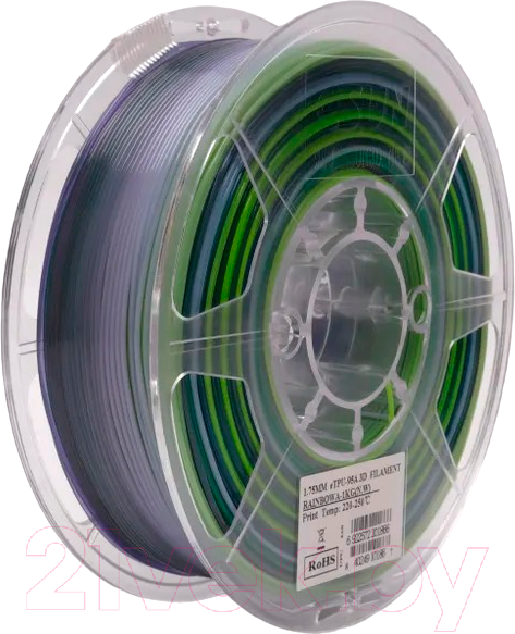 Изображение товара Пластик для 3D-печати eSUN eTPU-95A / eTPU-95A175RBB1 (1.75мм, 1кг, радужный)