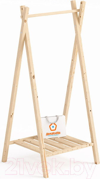 Изображение товара Стойка для одежды Домаклево Сосна/натуральный