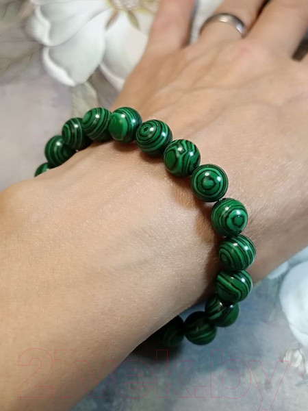 Изображение товара Браслет Wolves Элитный Малахит 40644 (р.16)