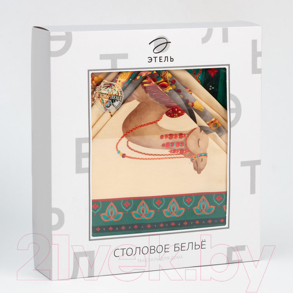Изображение товара Комплект столового белья Этель Нью-Дели. Скатерть + салфетки / 4136550