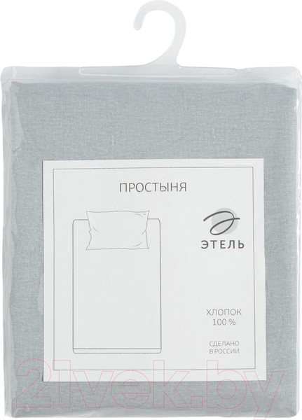Изображение товара Простыня Этель 9046043 (светло-серый)