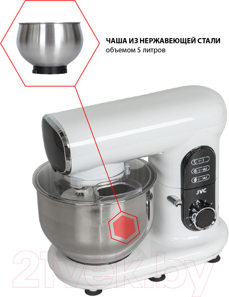 Изображение товара Миксер стационарный JVC JK-MX515 (белый)