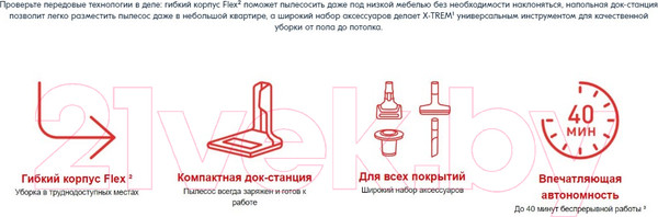 Изображение товара Вертикальный пылесос Tefal TY1239WO