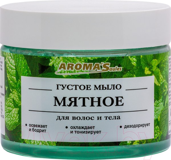 Изображение товара Мыло густое Aroma Saules Мятное для тела и волос (250мл)