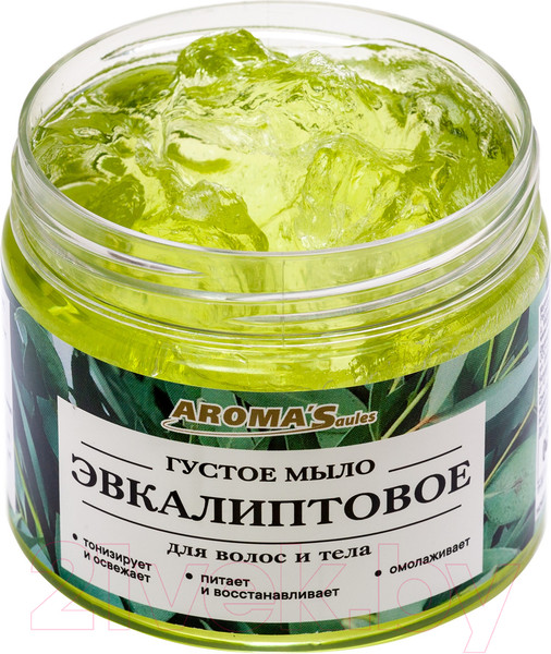 Изображение товара Мыло густое Aroma Saules Эвкалиптовое для тела и волос (250мл)