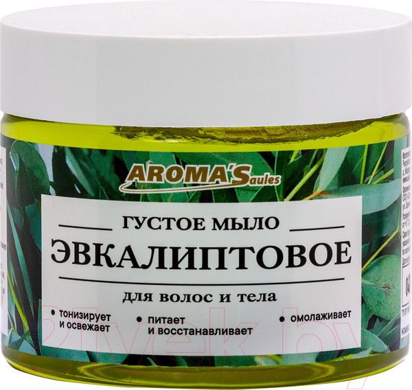 Изображение товара Мыло густое Aroma Saules Эвкалиптовое для тела и волос (250мл)