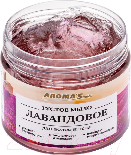 Изображение товара Мыло густое Aroma Saules Лавандовое для тела и волос (250мл)