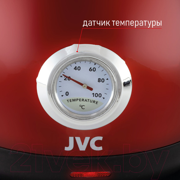 Изображение товара Электрочайник JVC JK-KE1717 (красный)