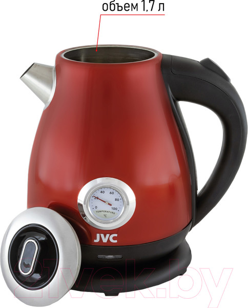 Изображение товара Электрочайник JVC JK-KE1717 (красный)