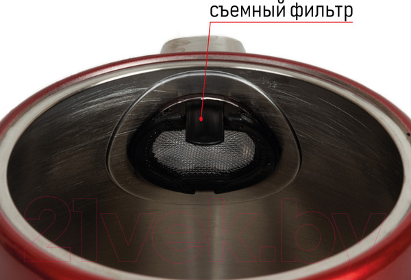 Изображение товара Электрочайник JVC JK-KE1717 (красный)