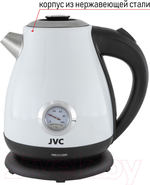 Изображение товара Электрочайник JVC JK-KE1717 (белый)