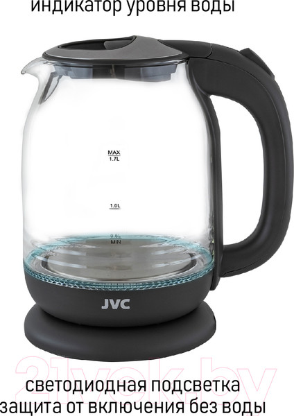 Изображение товара Электрочайник JVC JK-KE1510 (серый)