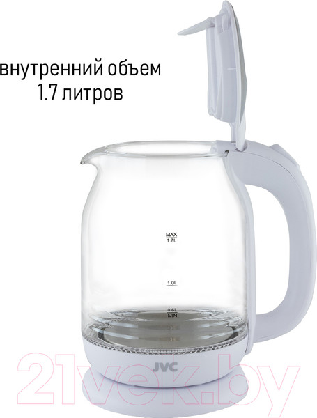Изображение товара Электрочайник JVC JK-KE1510 (белый)